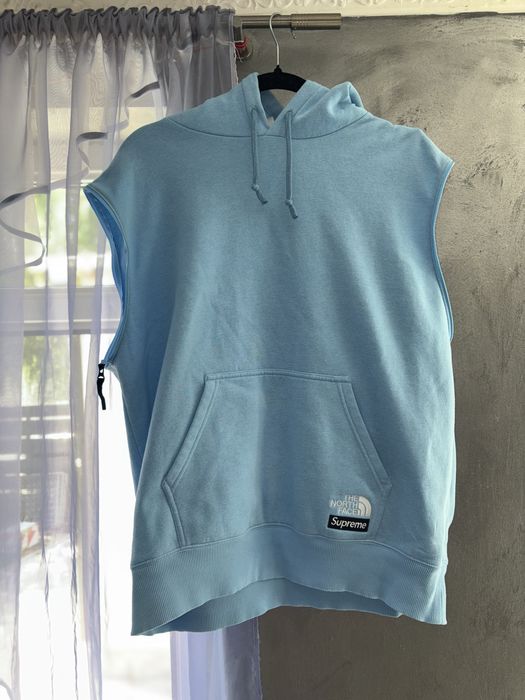 Trening Supreme x The North Face Convertible Hoodie and Pants Babyblue