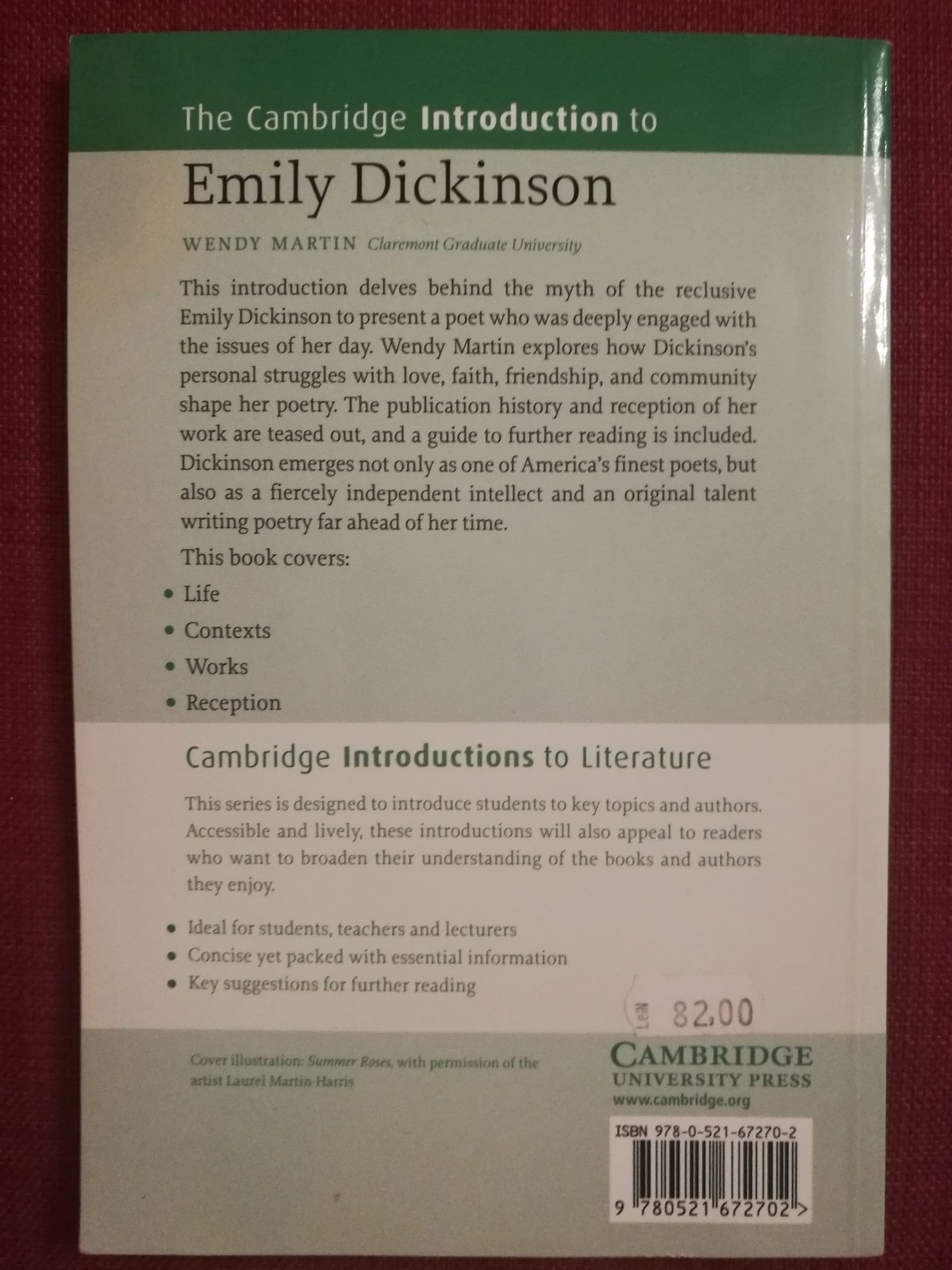 The Cambridge Introduction to Emily Dickinson