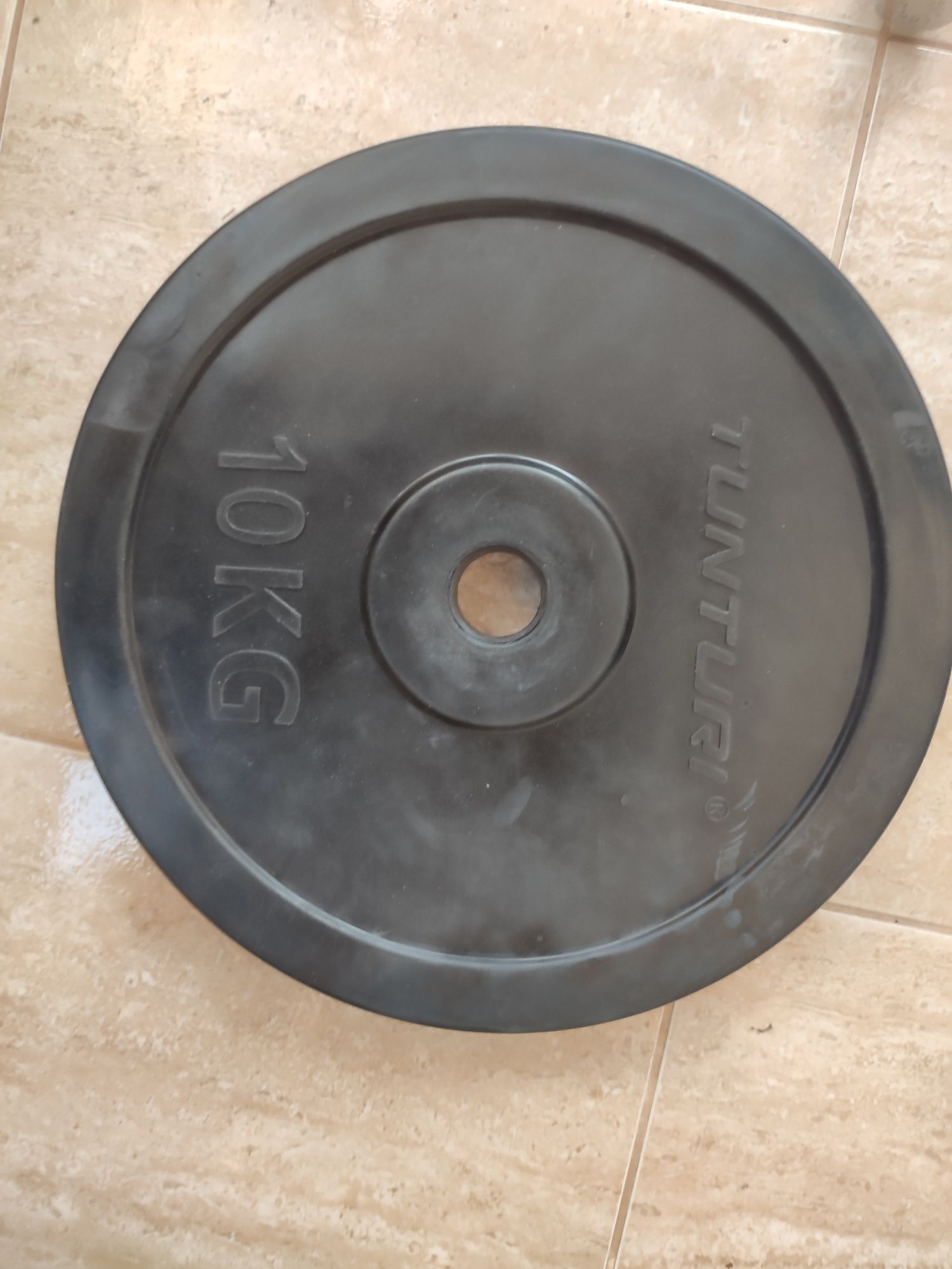 Disc greutate haltere 10kg - Acoperire Cauciuc