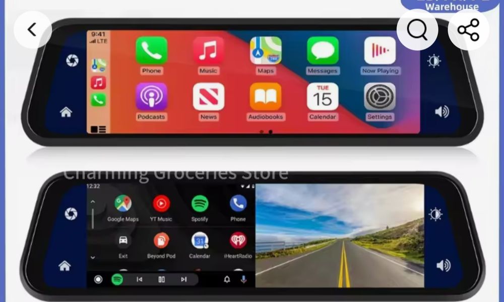 Oglinda cu camera gps carplay