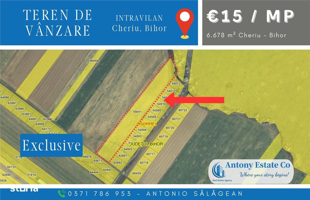 Teren intravilan, de vanzare - Cheriu, Bihor