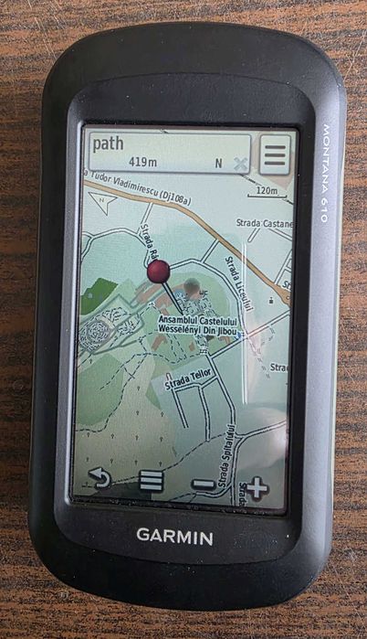 GPS topografic de mana Garmin Montana 610 inclusiv poteci de munte