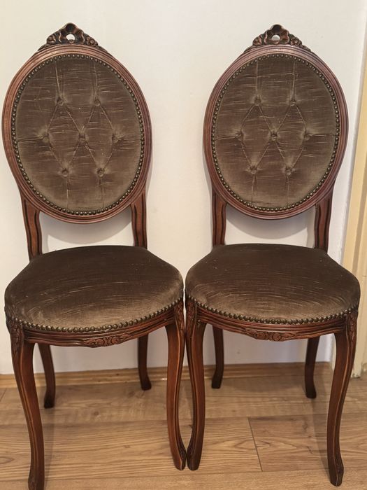 Scaune vintage lemn masiv, italienesti