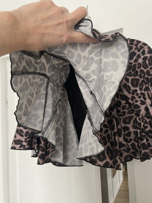Fusta scurta animal print