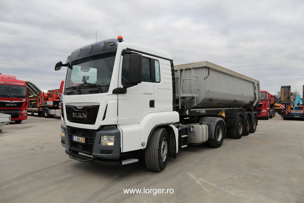 MAN TGS 18.440 4x2 BLS + Semiremorcă Carnehl CHKS/HH basculabilă Autotractor MAN TGS 18.440 4x2 BLS + Semiremorcă Carnehl CHKS/HH