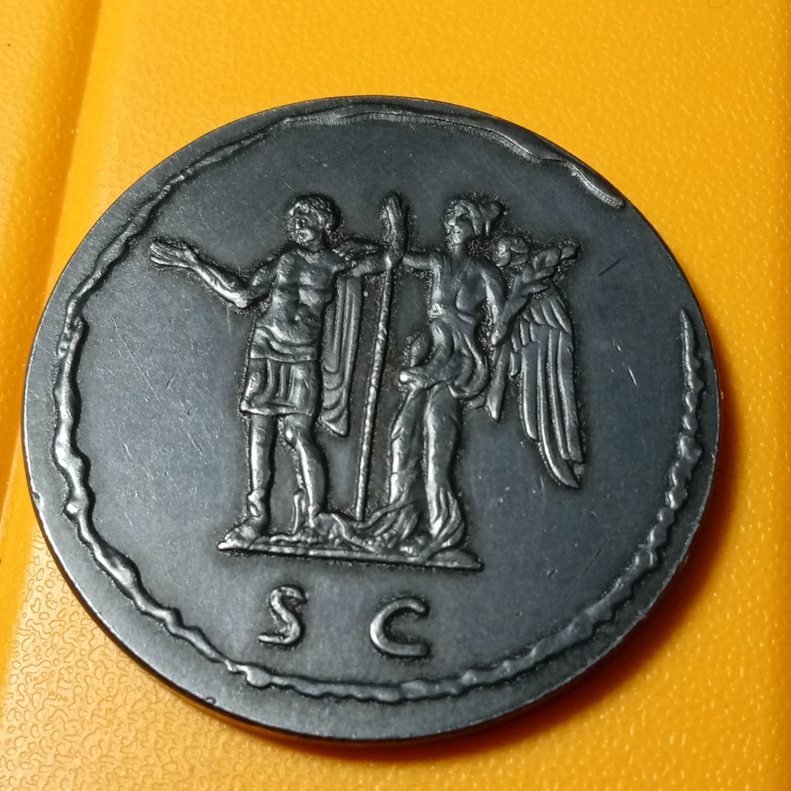 Монета древен Рим Домитиан Сестерция