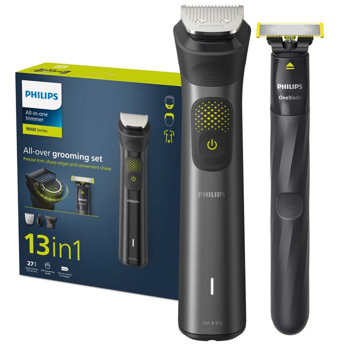 Set OneBlade & Aparat de tuns barba si parul 13 in 1 PHILIPS MG9530/15