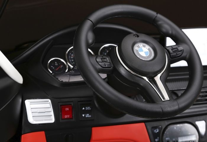 Masinuta electrica pentru 2 copii BMW X6M, culoare metalizata #Rosu