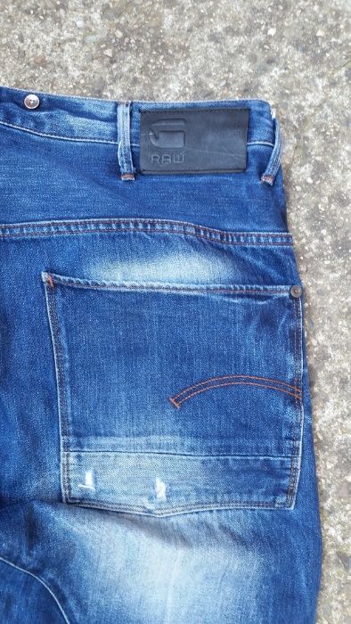 G Star Jeans Grayson Straight Fit Medium Aged