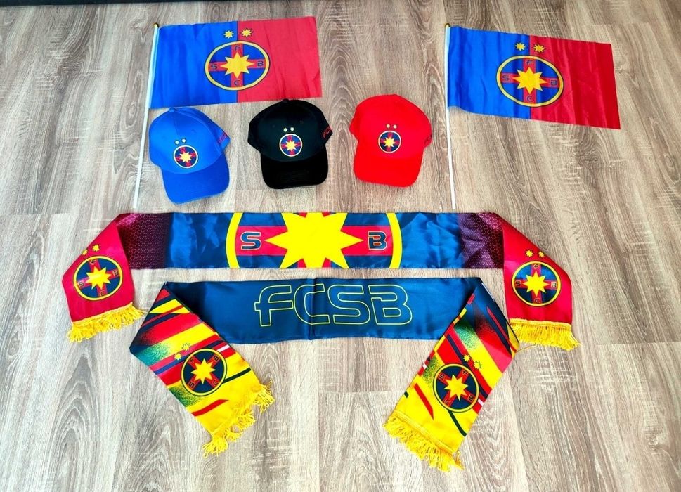 Set FCSB Sapca FCSB + Esarfa Fcsb Steaua București + Steag