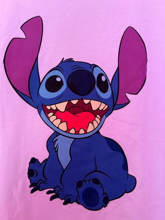 Мъжка тениска 100% Памук. Stitch. Размер М. Нова. Стич.