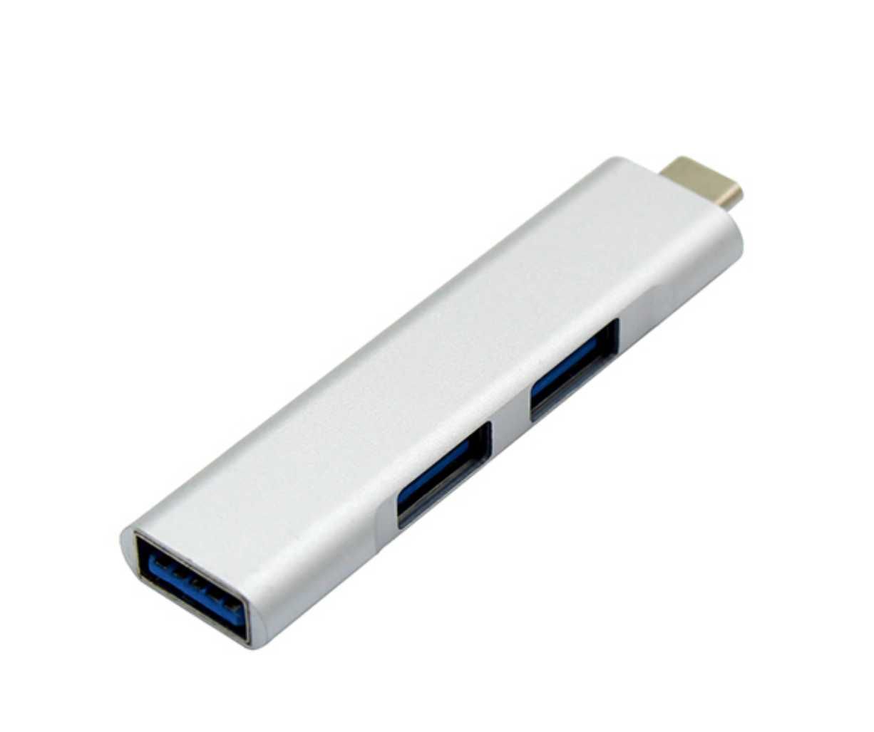 USB Type C Хъб с 3 порта, 1 порт USB 3.0 + 2 порта USB 2.0 - Atron