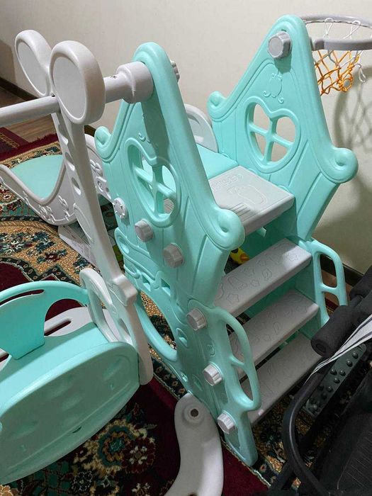 Оригинальная горка качела детская