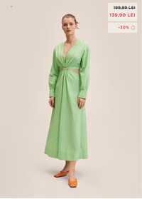 Rochie mango verde marimea M