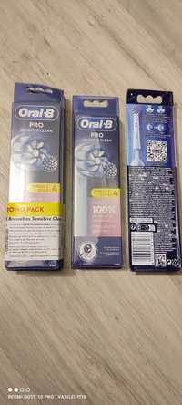 Oral -B Sensitive Clean (set 4 și 8 rezerve)