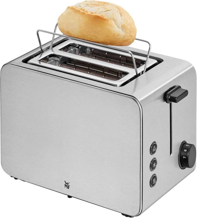 Тостер WMF Stelio, 900W, 7 нива на препичане, Неръждаема стомана
