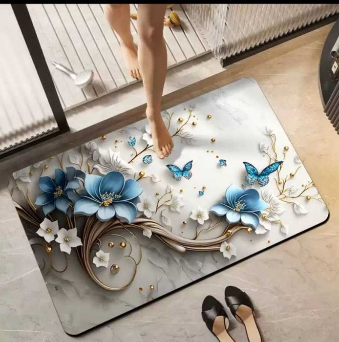 Коврик комнатный на пол безворсовый  80*120 см 60*90sm см