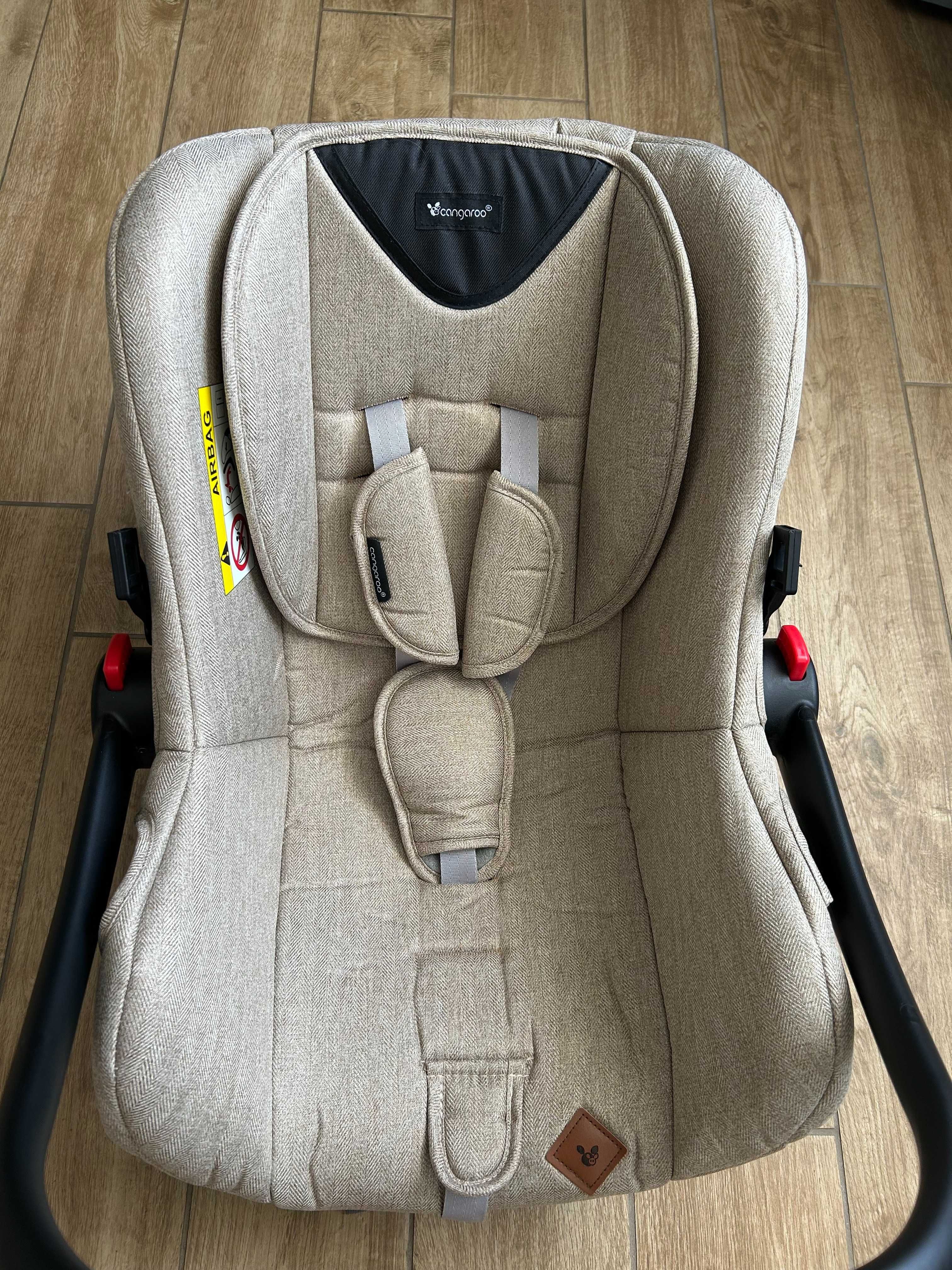 Кошница/Столче за кола Cangaroo - Icon, 0-13 kg, бежов на ТОП Цена
