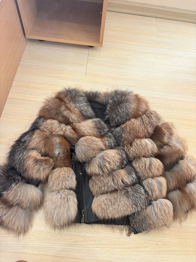 Палто естествен косъм