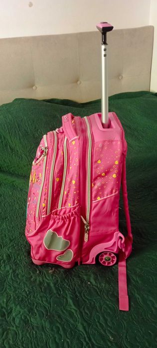 Ghiozdan/troler Disney printese deosebit, nou, 4 intr-unul