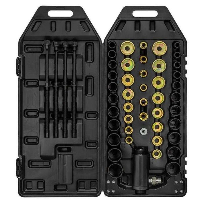 Presa / Extractor pentru rulmenti si bucse, Hidraulic 18T, 49 piese