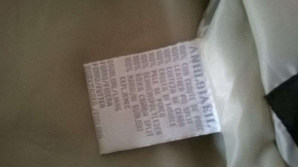 Palton piele intoarsa Naf Naf mas.S