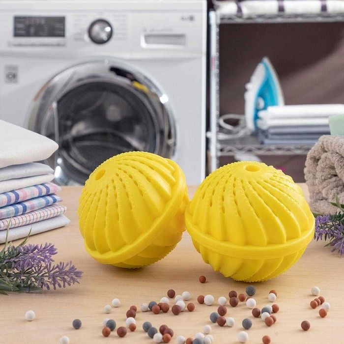 Bile ecologice pentru spalare fara detergent, perle ceramice, 2 bucati