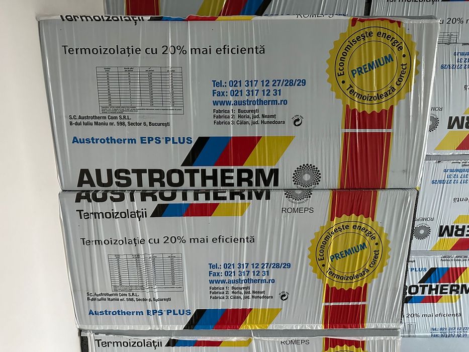 Vând polistiren AUSTROTHERM EPS-PLUS /grafitat de 15 cm.