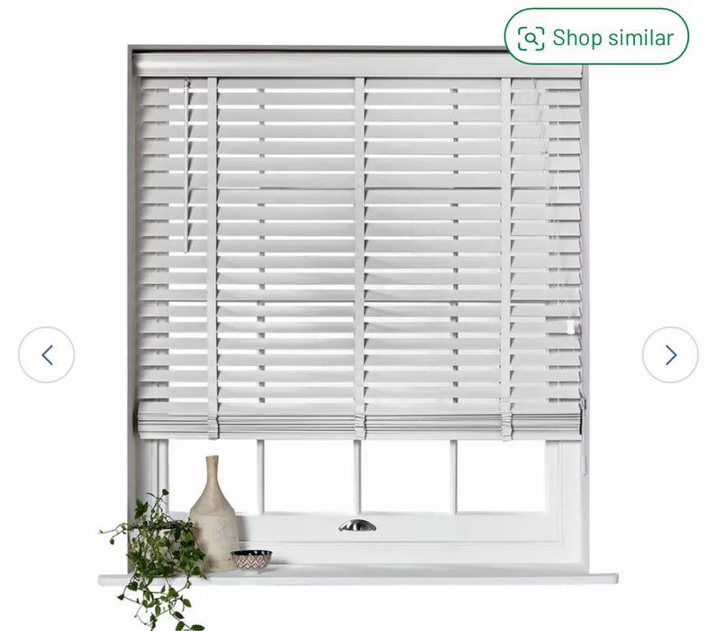 Jaluzea  venețiena din lemn, culoarea alb Habitat - 120 cm