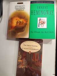 Книги на англ.език -Gulliver,Hemingway,Great Gatsby -20лв