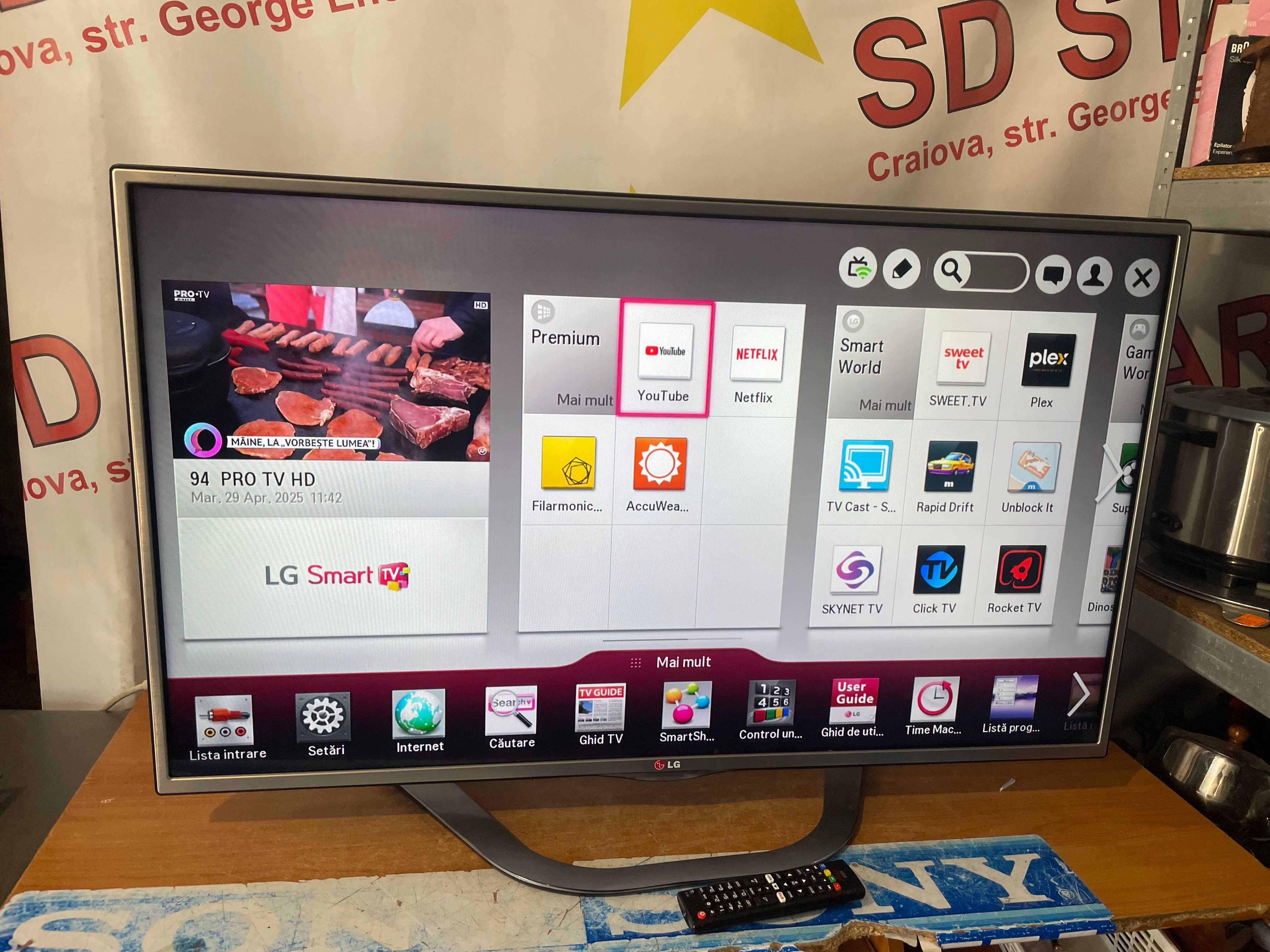 Televizor SMART   Triplu Tuner LG42LN613 V/ 106 cm Garantie 2ani