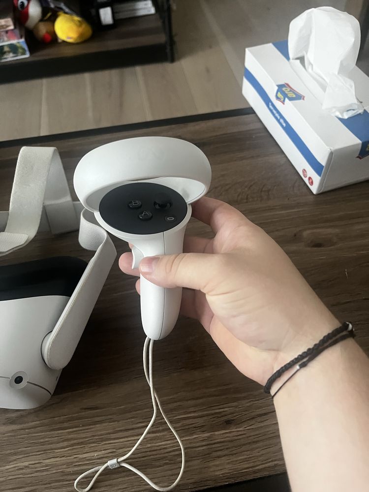 Casca VR ALll-in-One Oculus Quest 2, 128 GB alb