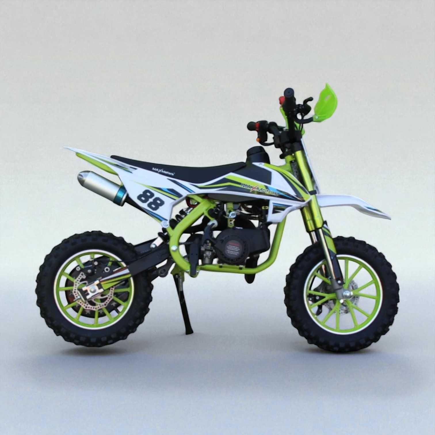 Детски Бензинов Кросов Мотор MX Sport 50 кубика Green