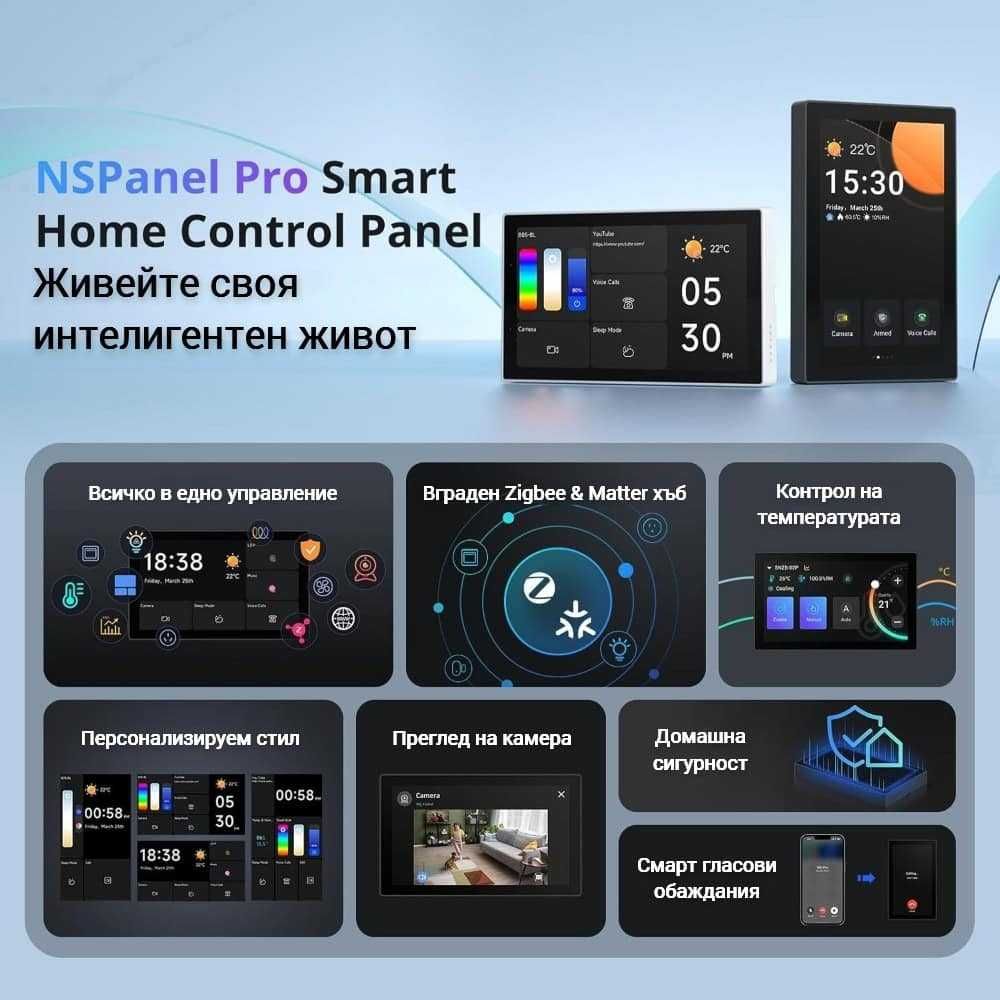 SONOFF NSPanel PRO – Смарт панел за централно управление 120/US