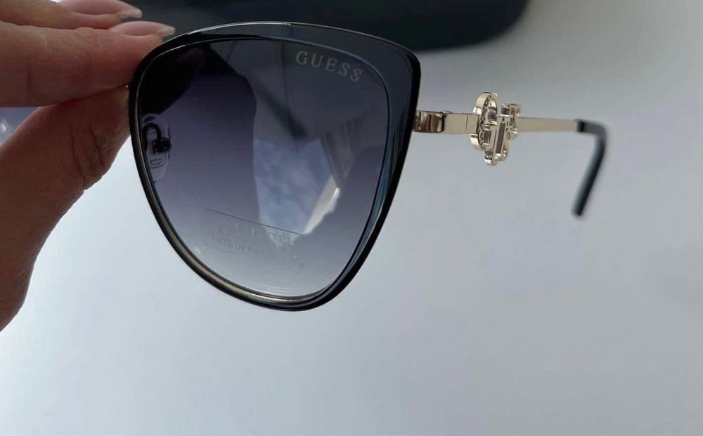 Guess ,Ochelari de soare, GF6141 01B, butterfly cu lentile in degrade