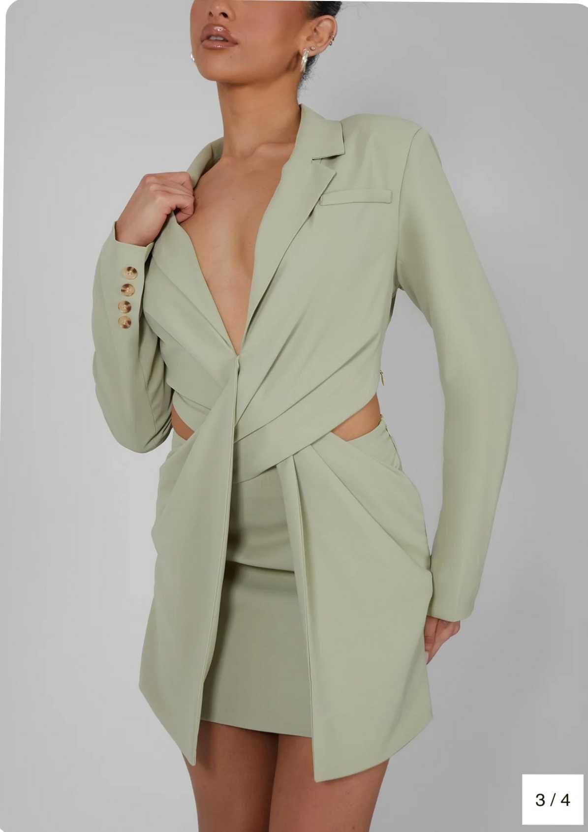 KAIIA brand twisted blazer dress