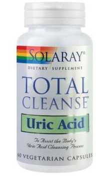 SOLARAY Total Cleanse Acid Uric, 60 pastile