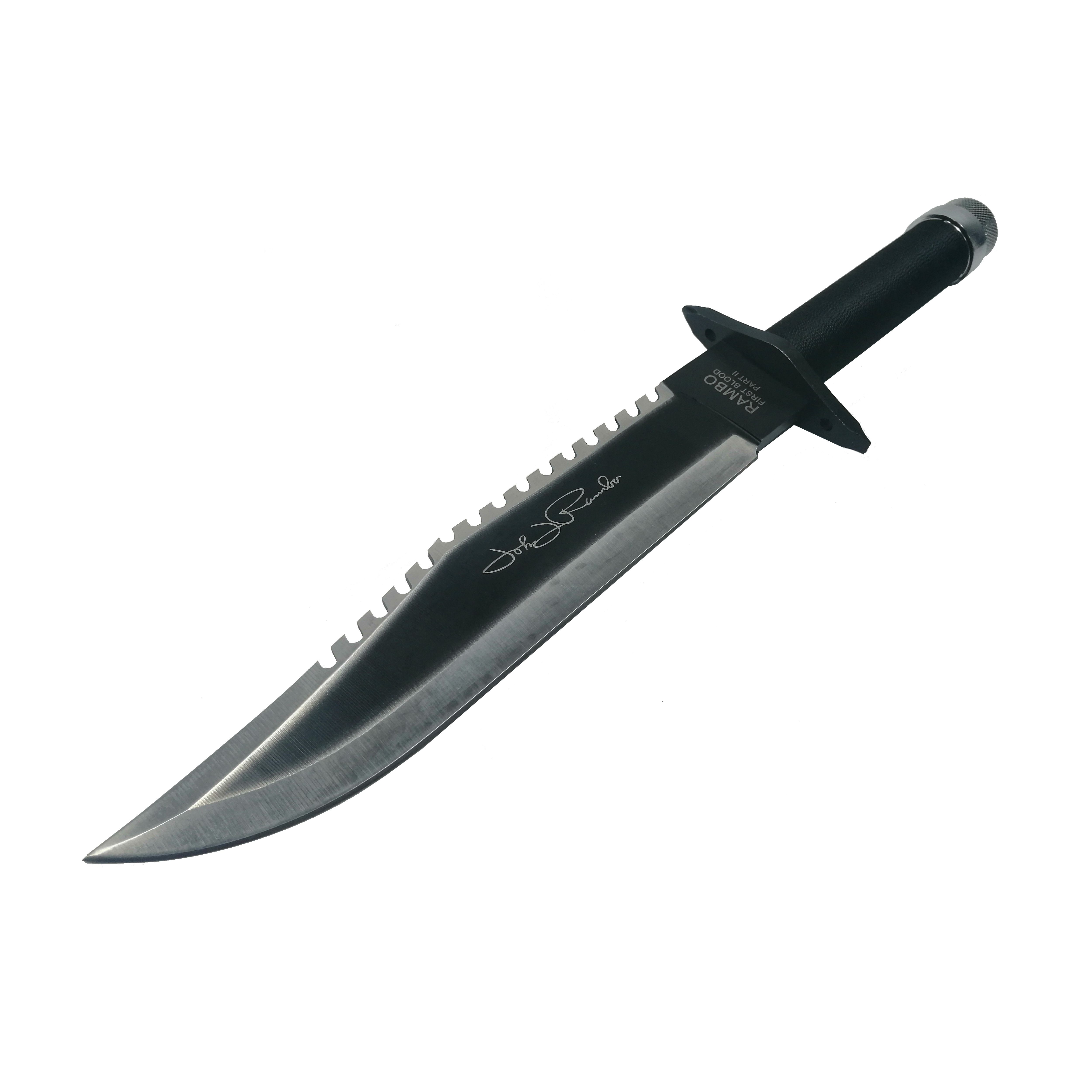 Set Cutit de vanatoare First Blood si Maceta Rambo,Otel, Teaca inclusa