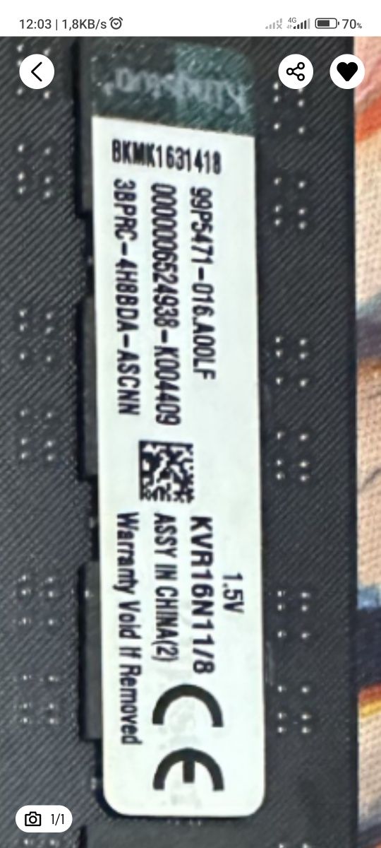 Notebook uchun DDR3 8GB RAM – Tez, Sifatli, Ishonchli