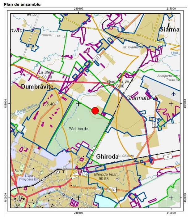 600mp intravilan peste drum de Padurea Verde, Dumbravita, Timis