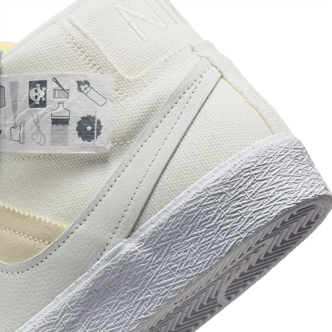 Adidasi Originali 100 % Nike SB Blazer Mid Warning Label   nr 43