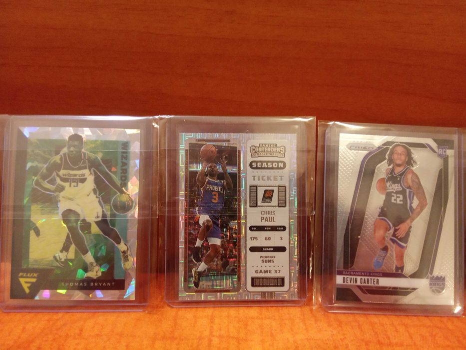 Pachetele si cartonase baschet NBA Panini donruss topps