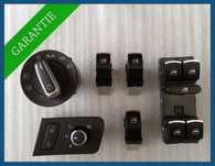 Set butoane 4 geamuri electrice lumini oglinzi cromate VW Touran Caddy