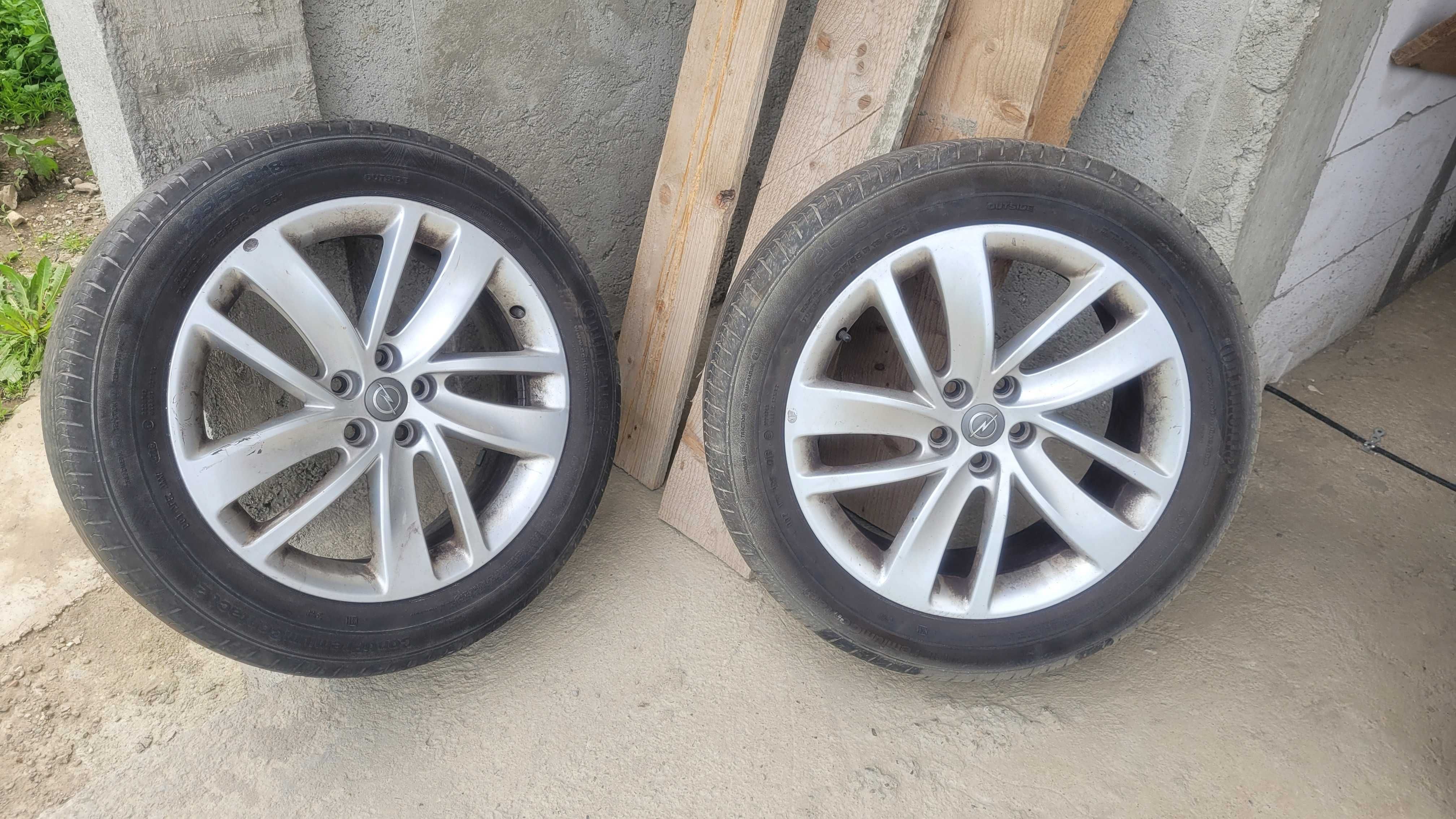 Jante Opel Mokka 18 inch, 5X105, cu anvelope vara Continental DOT 2018