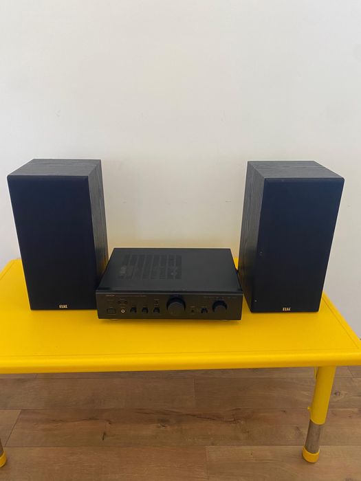 Amplificator Denon PMA-655R, boxe ELAC ELX8060