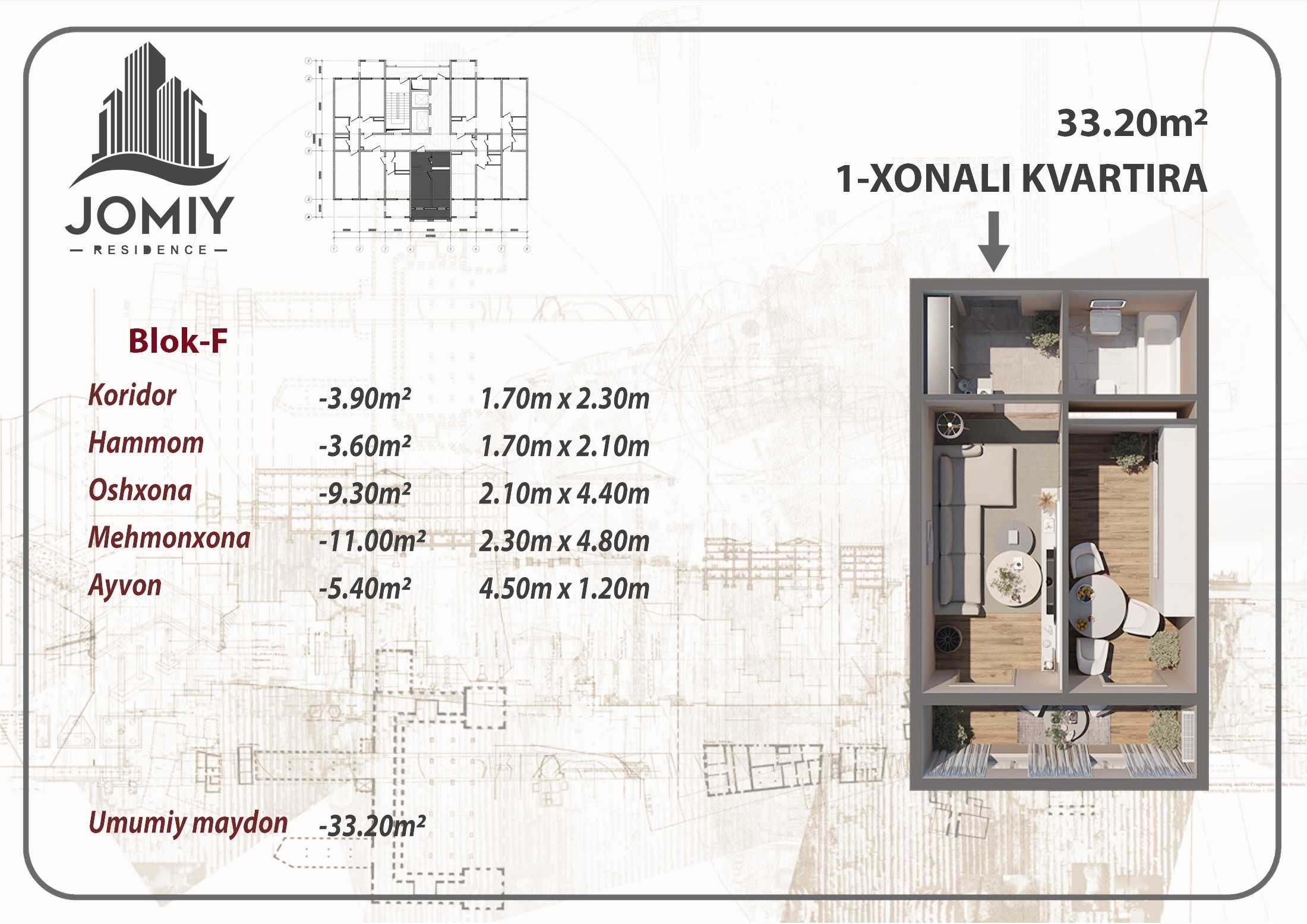 Investitsion Taklif Jomiy Residencedan