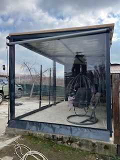 Inchidere terase si foisoare cu folie transparenta Cristal PVC