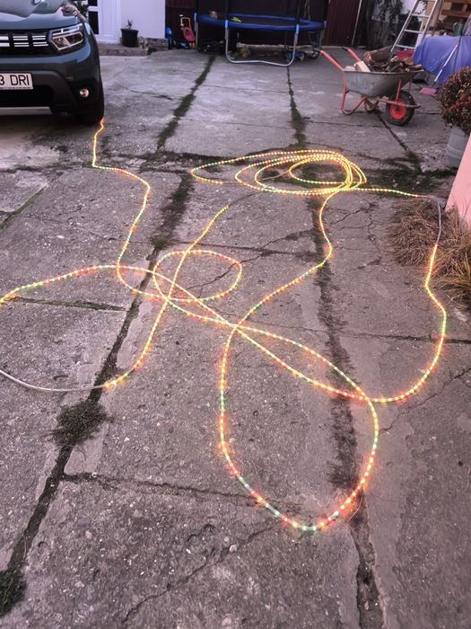 Furtun instalație multicolora