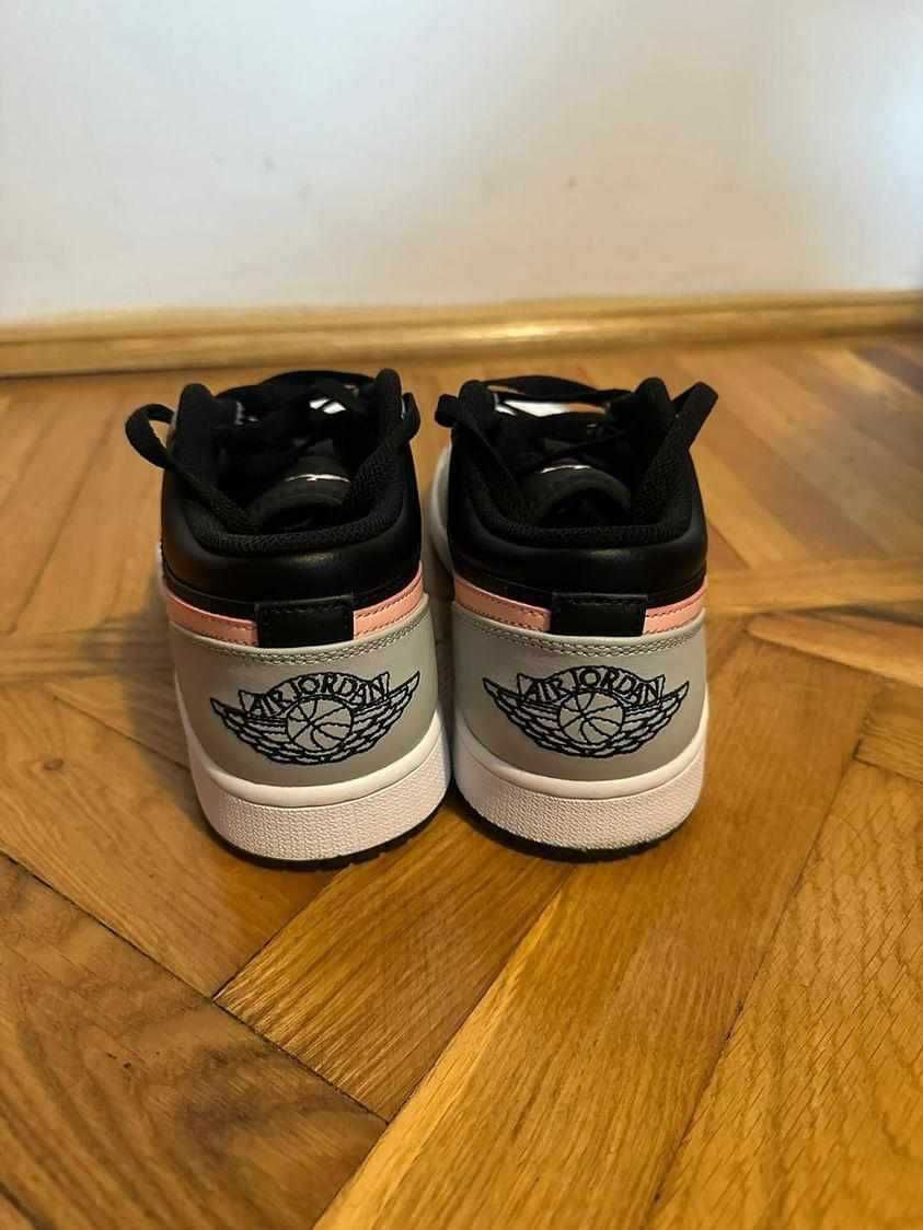 Jordan 1 Low Black Grey Pink (NU Jordan, yeezy, BAPE, trapstar )