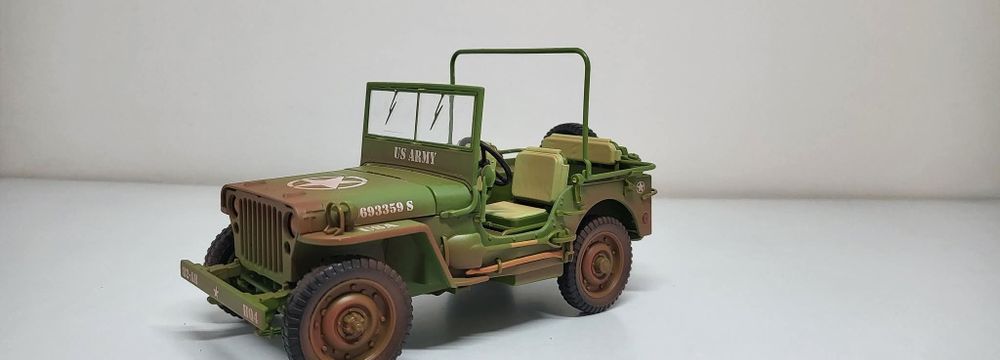 Machetă Willys jeep 1/18